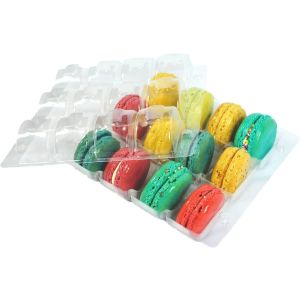 Plastic Tray for 12 Macarons - Pack of 28 Trays