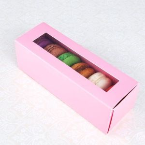 6 Pink Window Macaron Boxes($1.40/pc x 25 units)