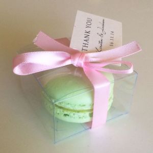 Clear Macaron Box for 1 Macaron($0.90/pc x 25 counts)